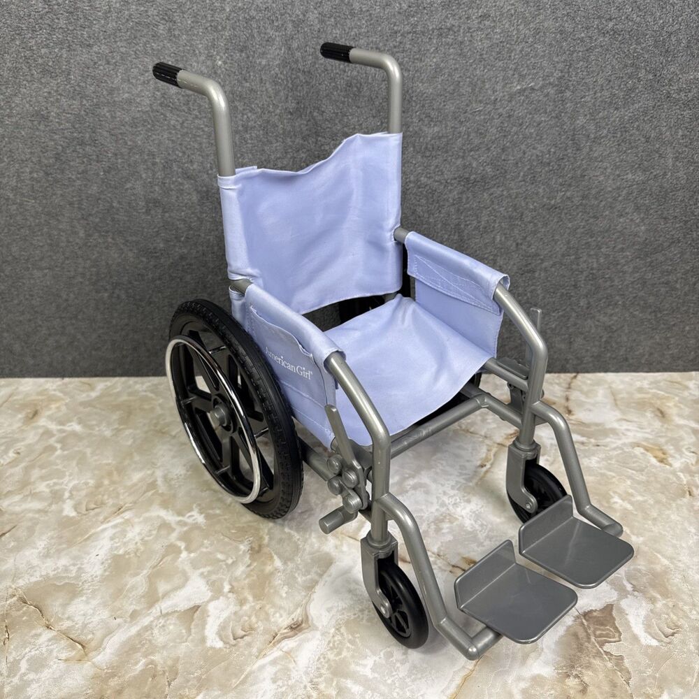 Retired American Girl Lavender/Purple Working Wheelchair For 18” Dolls